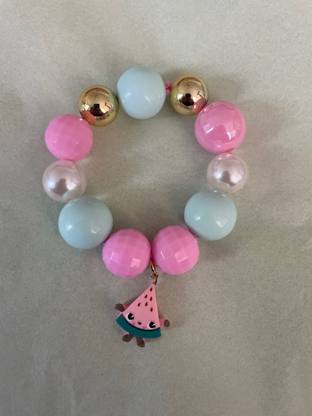 Kid’s entrepreneur shop Colorful bead watermelon bracelet